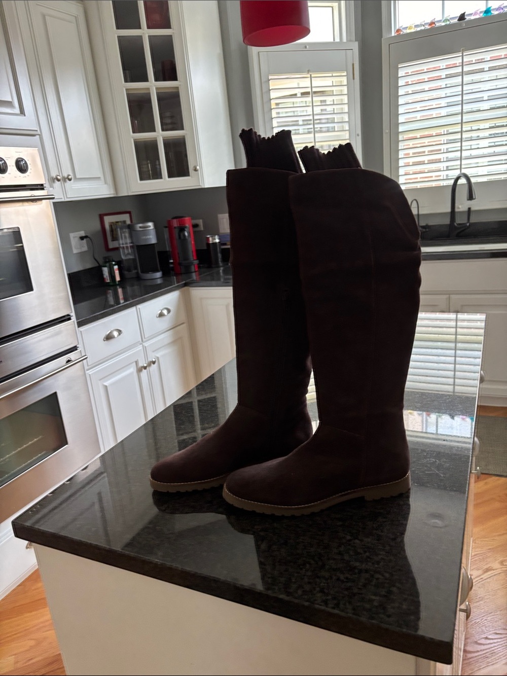 Corso Como Dark Brown Suede Over-the-Knee Boots